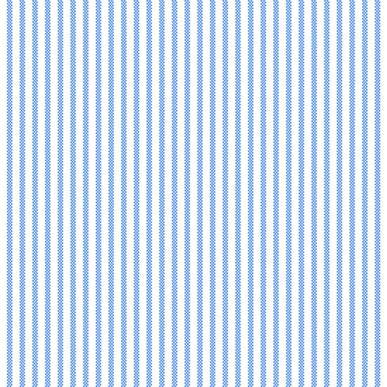 Blue stripe on white