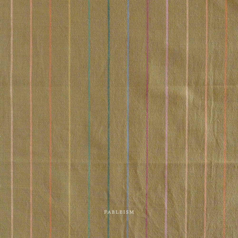 Lucky Loom – Skinny Stripe in Clover by Fableism | Reversible Cotton Woven