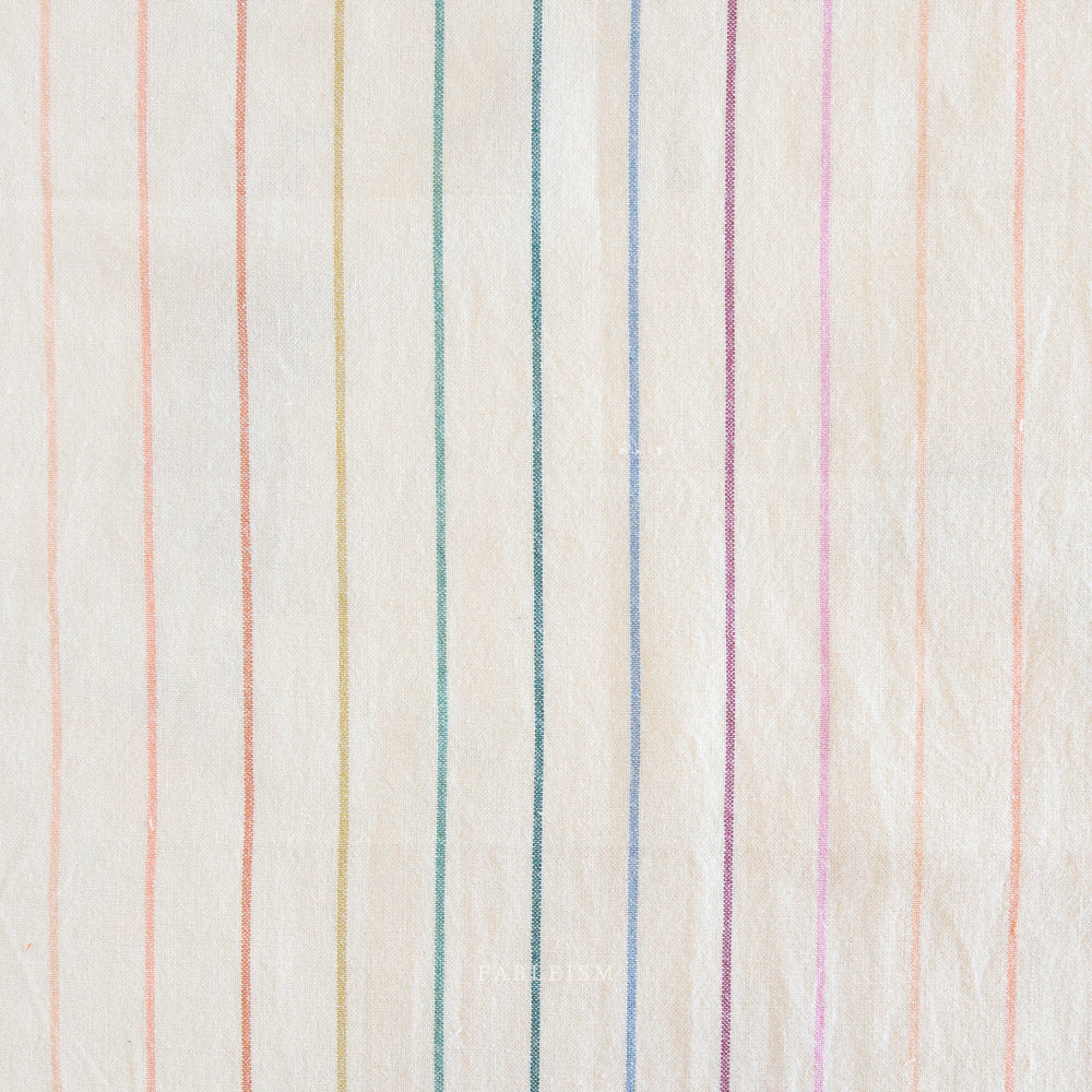 Lucky Loom – Skinny Stripe in Rainbow | Reversible Cotton Woven