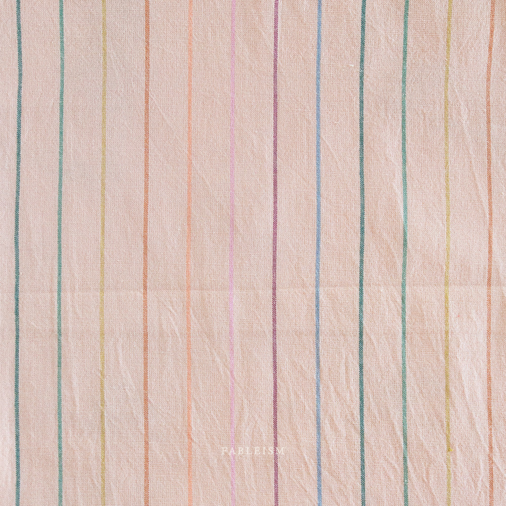 Lucky Loom – Skinny Stripe in Shell | Reversible Cotton Woven