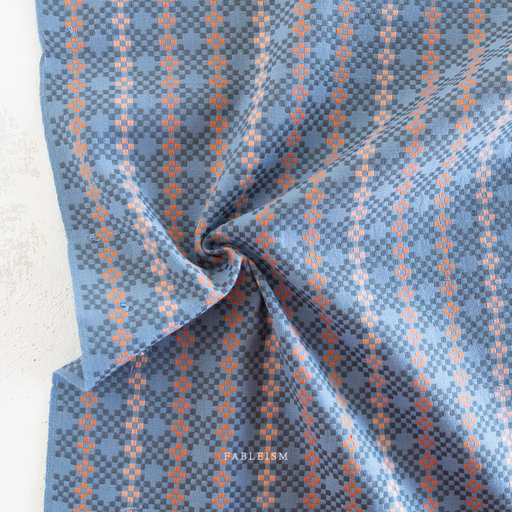 Lucky Loom – Mosaic in Blue | 100% Cotton Woven