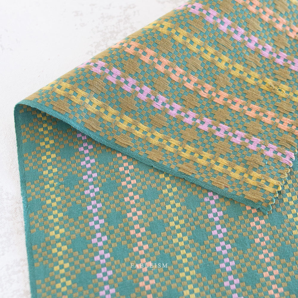 Lucky Loom – Mosaic in Melon | 100% Cotton Woven