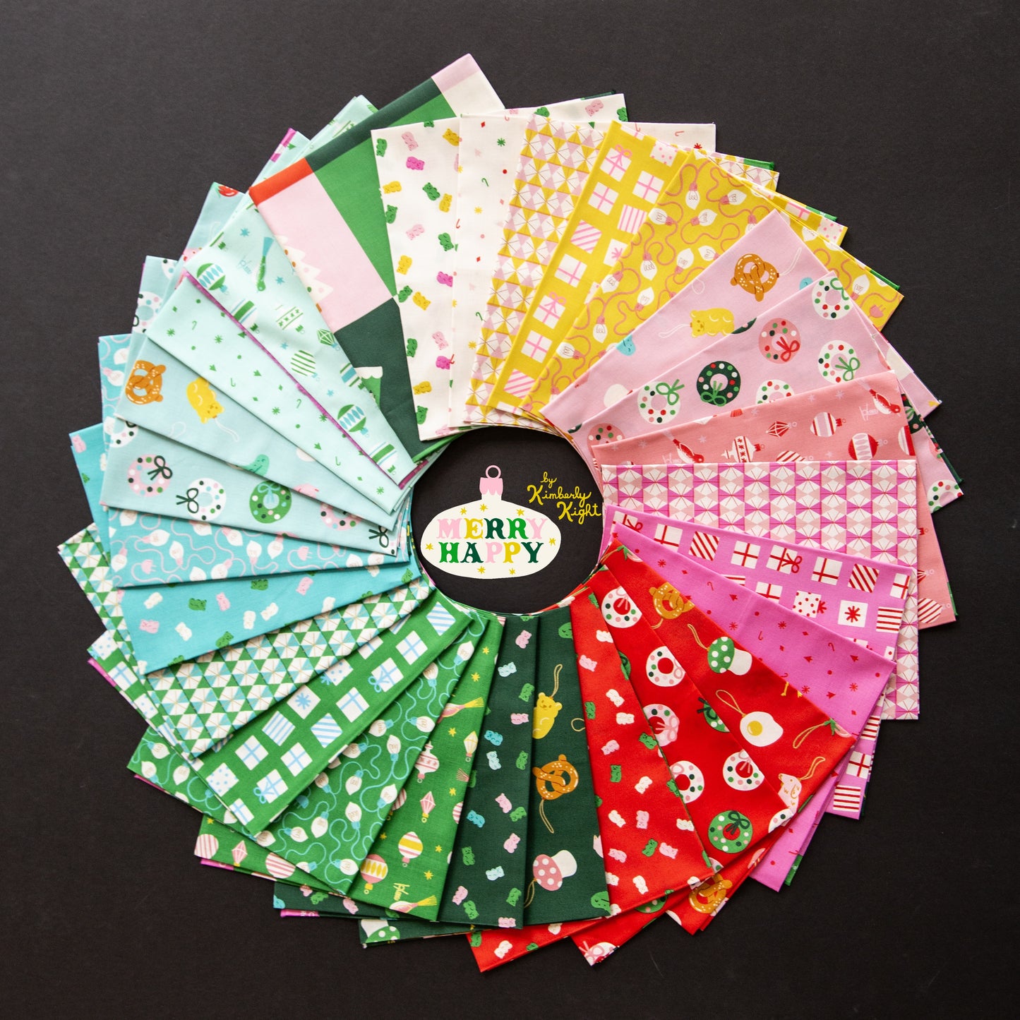 Merry Happy Fat Quarter Bundle – 27 pcs
