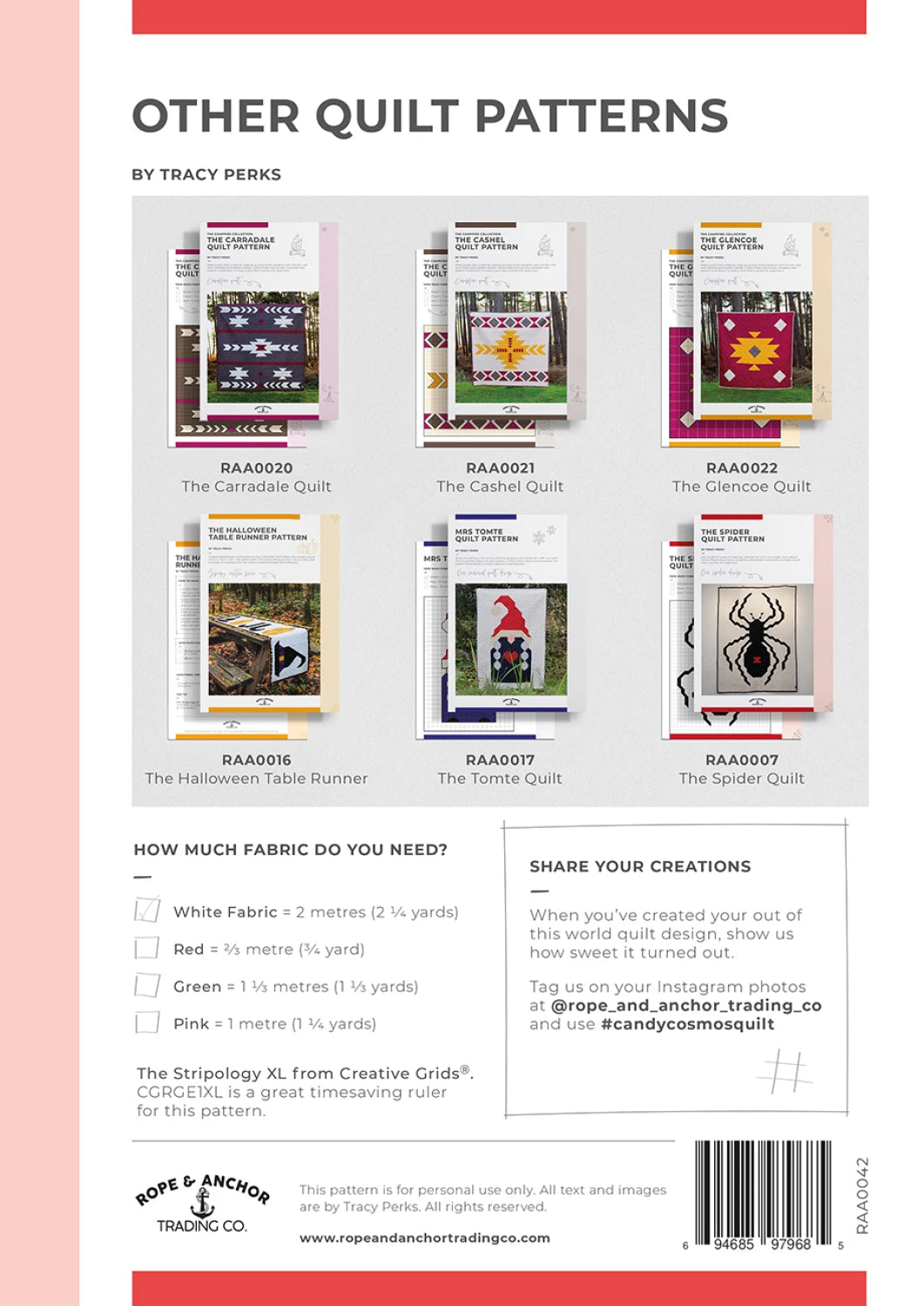 Candy Cosmos Quilt Pattern