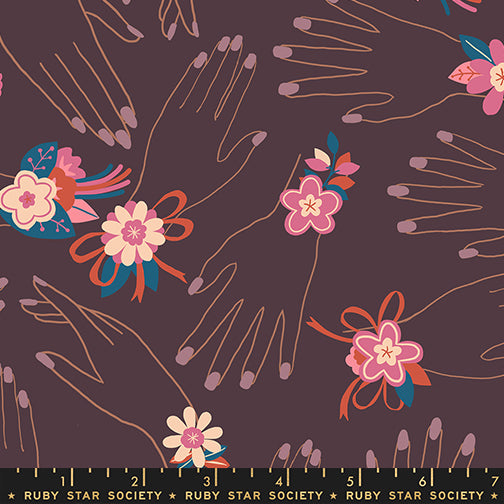 Ruby Star Society Corsage - Eggplant - PREORDER