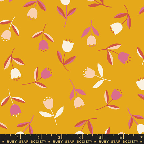 Ruby Star Society Corsage - Tiny Tulips in Goldenrod - PREORDER