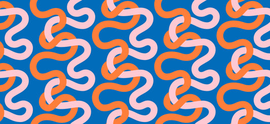 blue orange light pink tangled print 108 inch quilt back groove cotton candy by emily van hoff