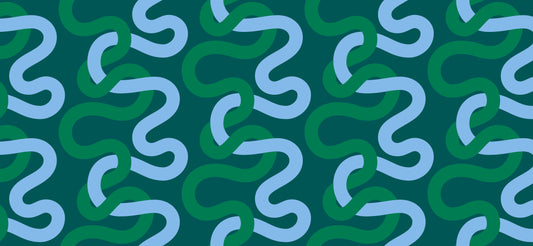 light green light blue tangled design 108 inch quilt back groove horizon by Emily Van Hoff