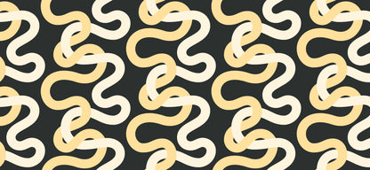 black and natural tangled 108 inch quilt back fabric groove nightfall by Emily Van Hoff