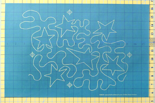Full Line Stencil Seeing Stars