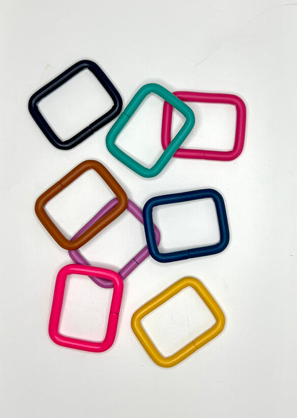 1" Rectangle Ring Hardware - 2 pack
