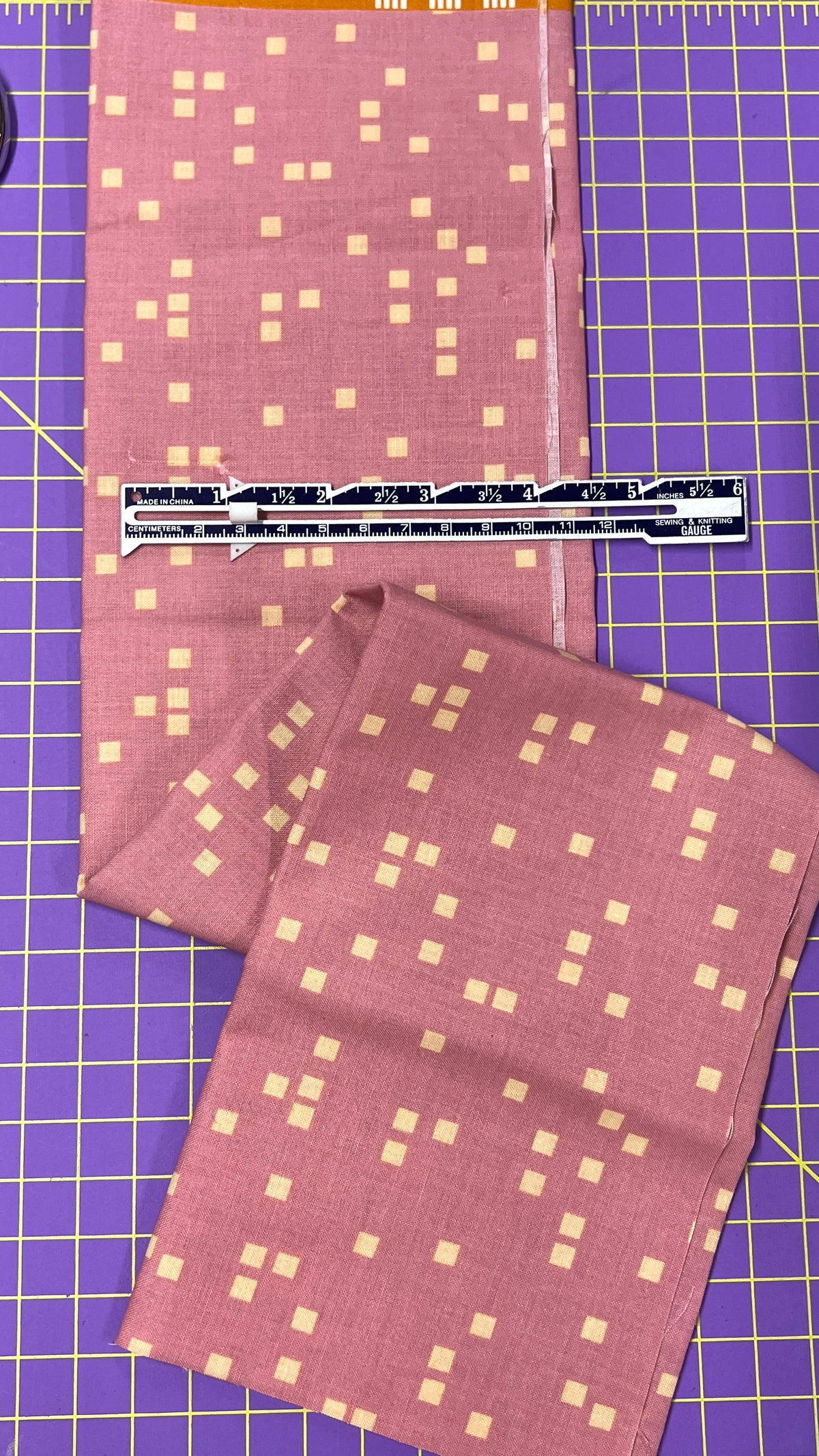 Oopsie Daisy! Geometry Square Dance Plum - Fat Quarter