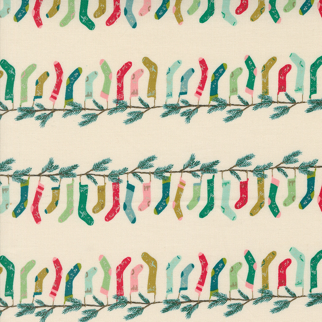 Cozy Wonderland Stocking Stripe Natural