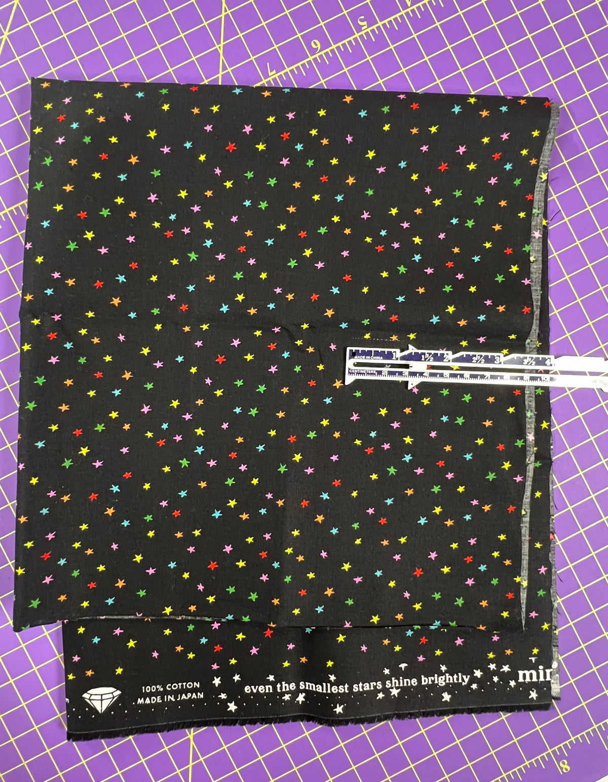 Oopsie Daisy! Mini Starry - Vivid Rainbow Fat Quarter