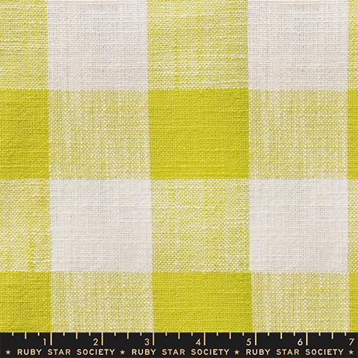 Checker Toweling in Citron