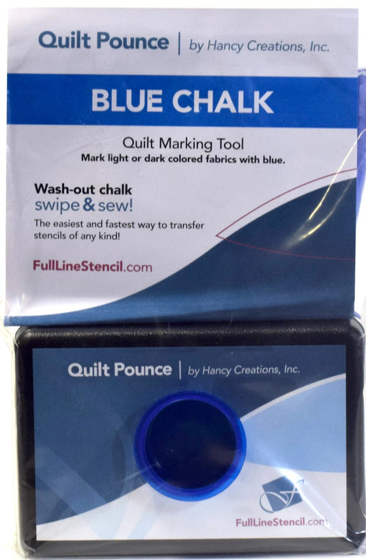 Stencil Chalk Quilt Transfer Pounce Pad Blue