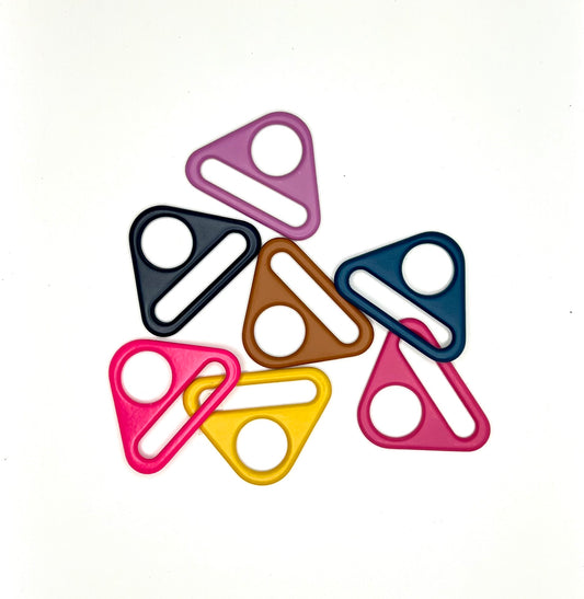 1" Triangle Rings Hardware - 2 pack