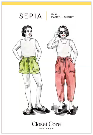 Sepia Pants + Shorts Pattern by Closet Core