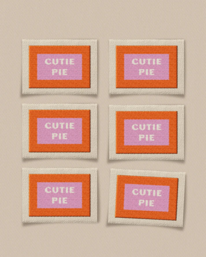 Cutie Pie Large Garment Labels - Set of 6