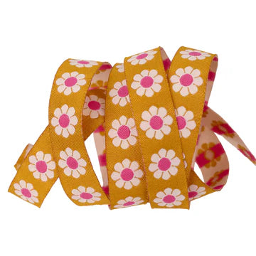Ribbon - Daisy - 5/8" - by Alexia Abegg - One Yard