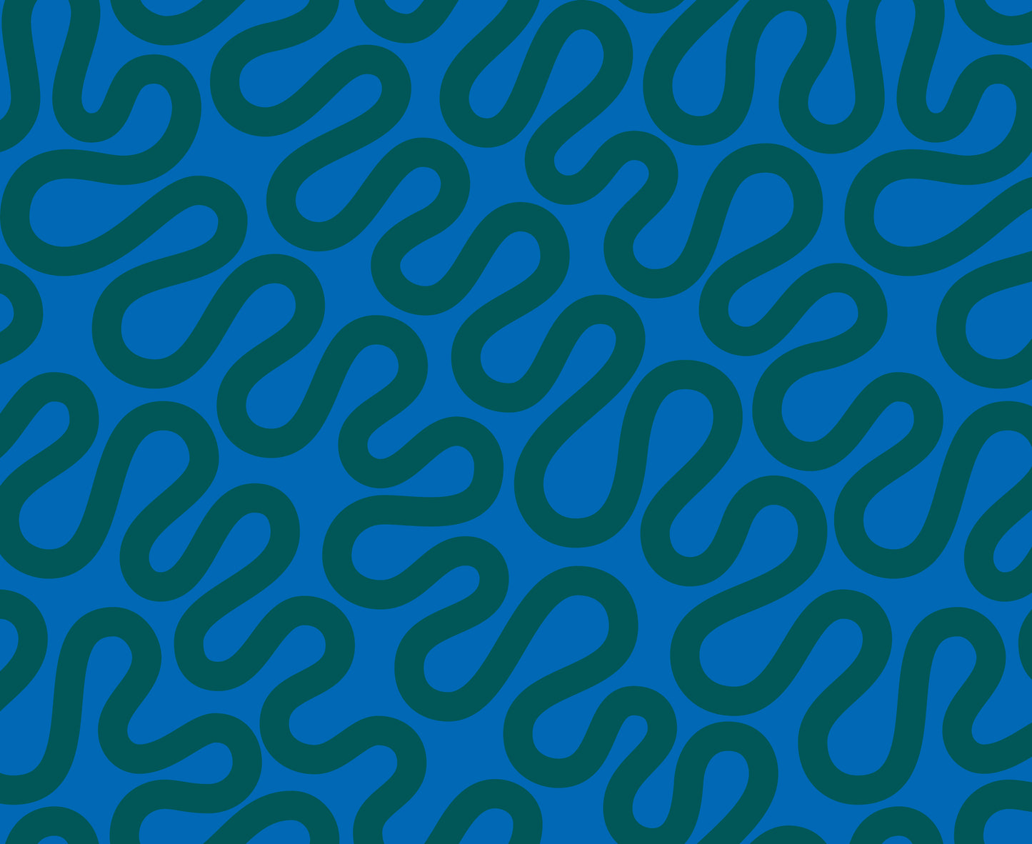 dark blue modern unspooled geometrics swirls meander groove cool blue by Emily Van Hoff