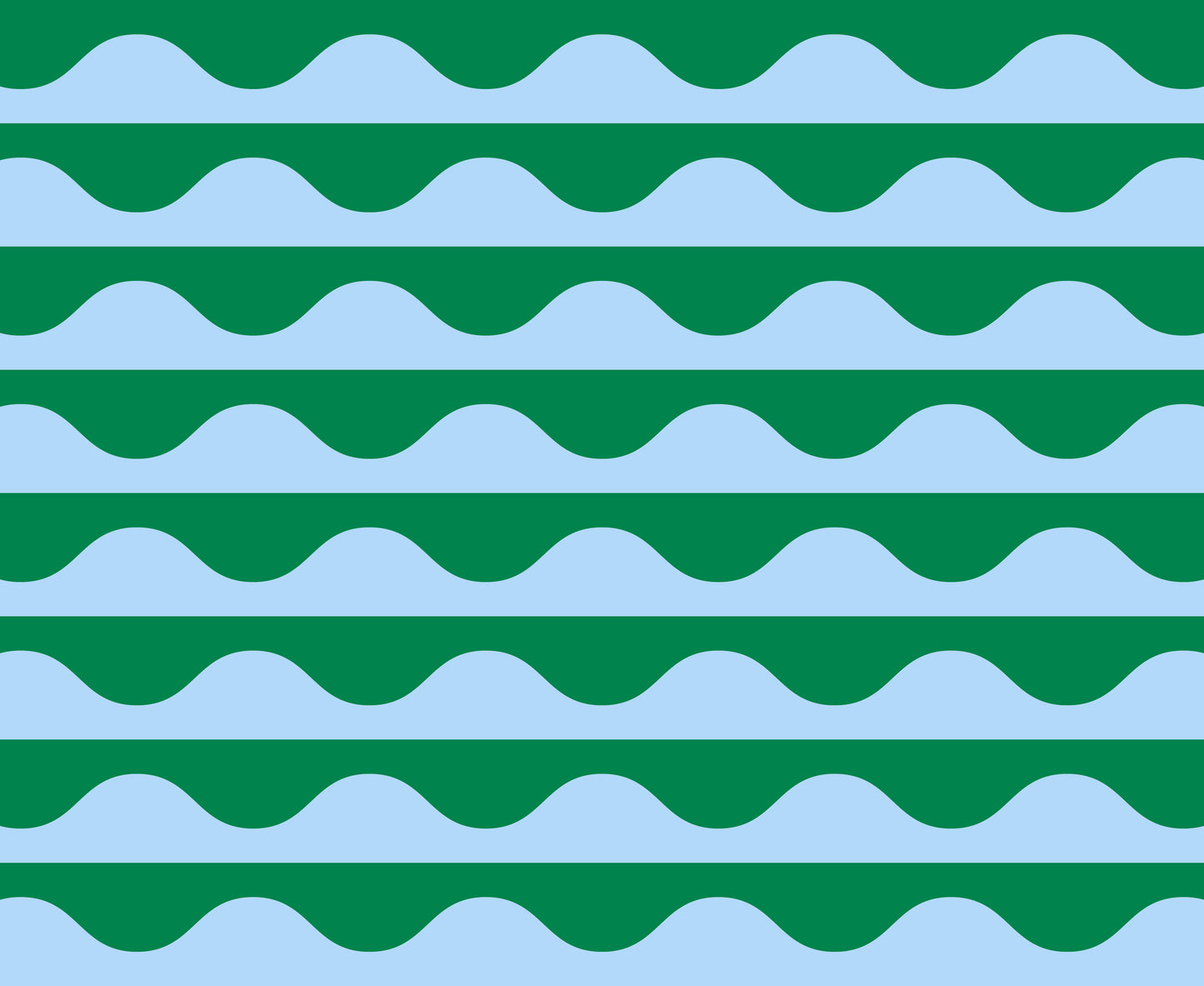 Light green modern wavy geometrics stripe groove horizon by Emily Van Hoff