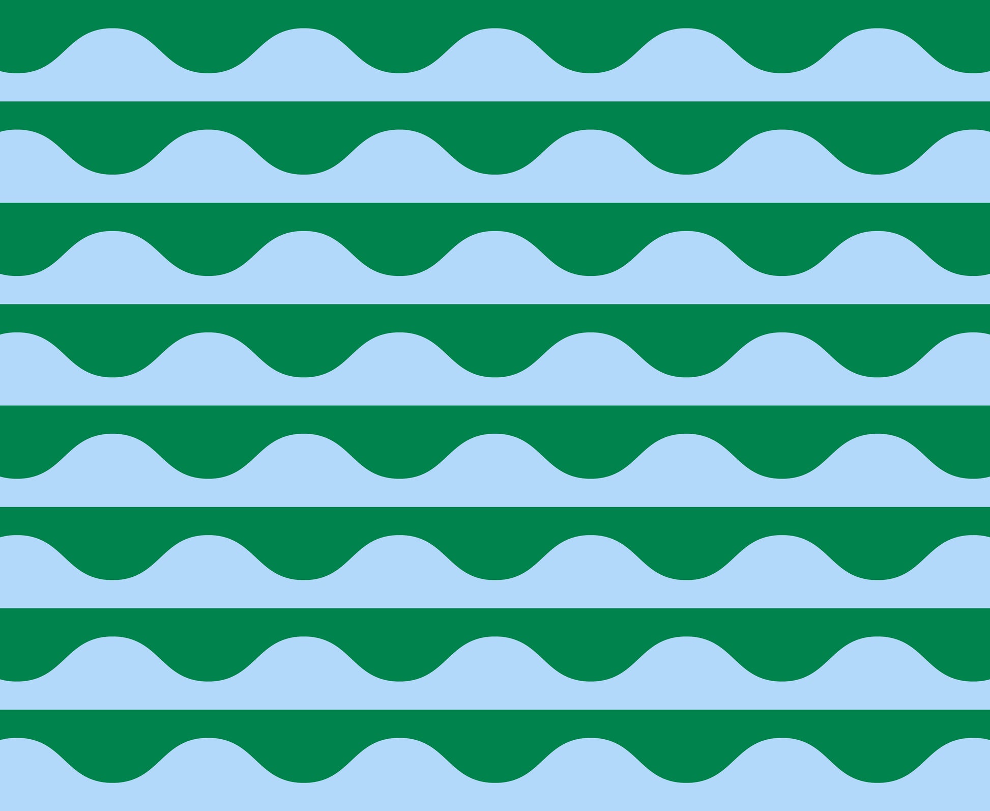 Light green modern wavy geometrics stripe groove horizon by Emily Van Hoff