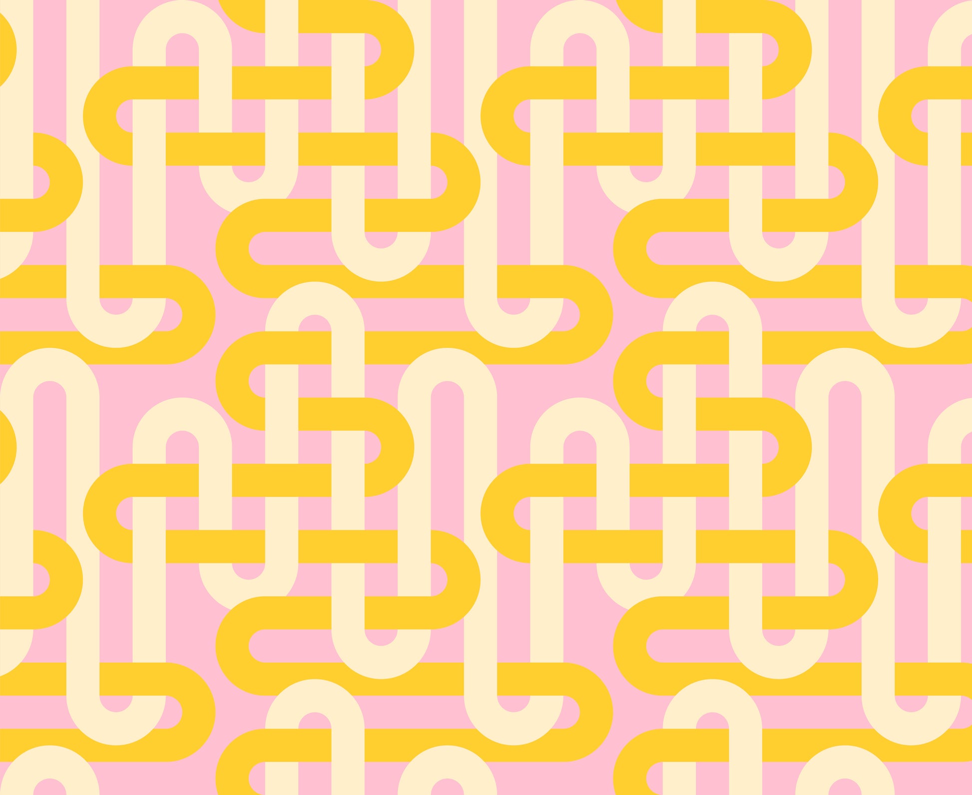 pink yellow modern woven geometrics groove sorbet by Emily Van Hoff