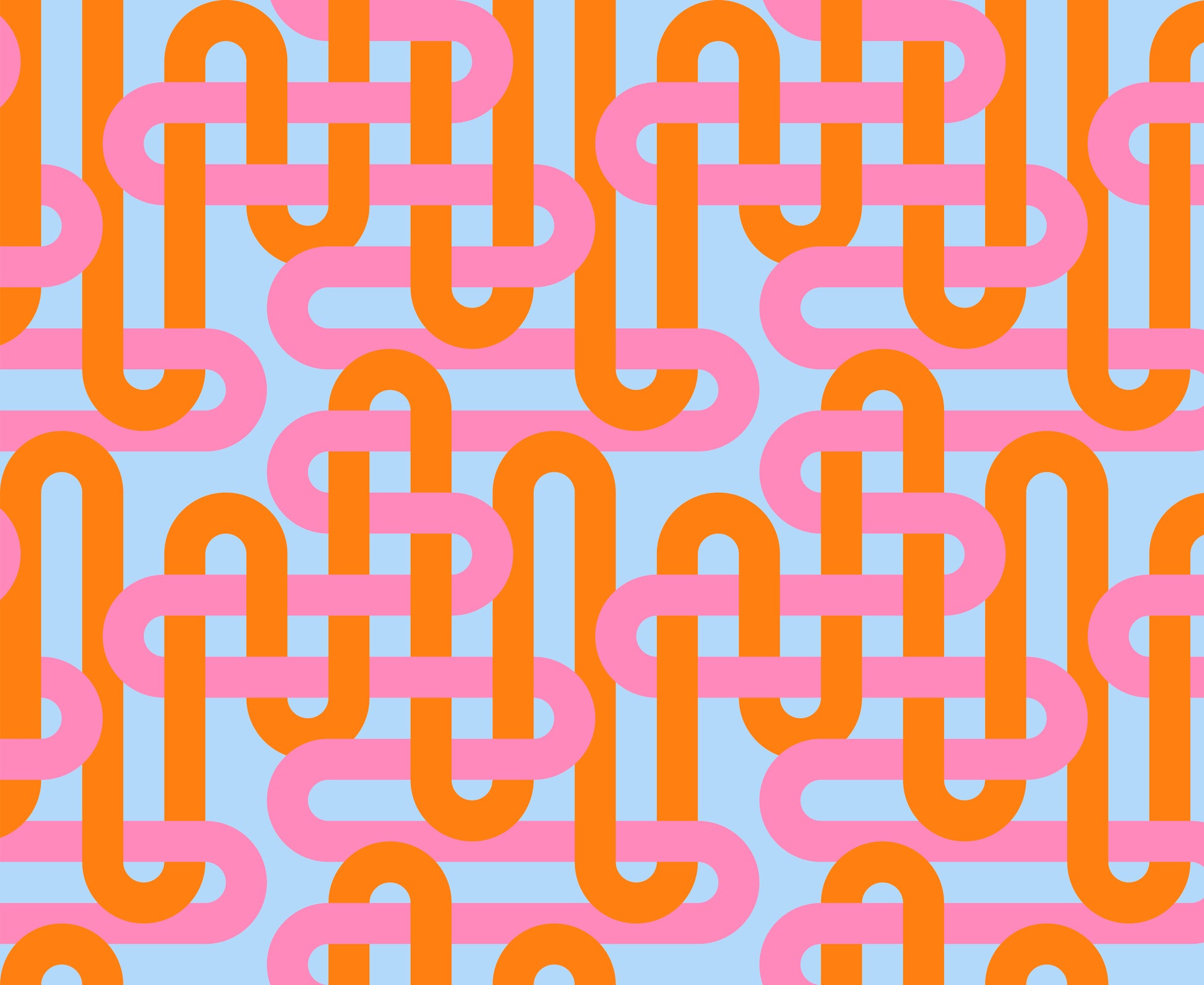 multi pink orange modern woven geometrics groove summer sky by Emily Van Hoff