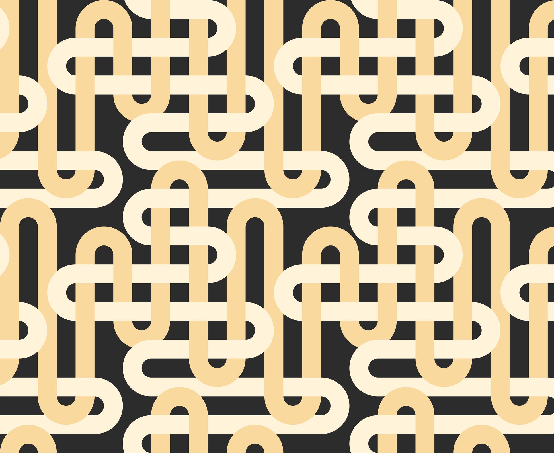 black natural modern woven geometrics groove nightfall by Emily Van Hoff