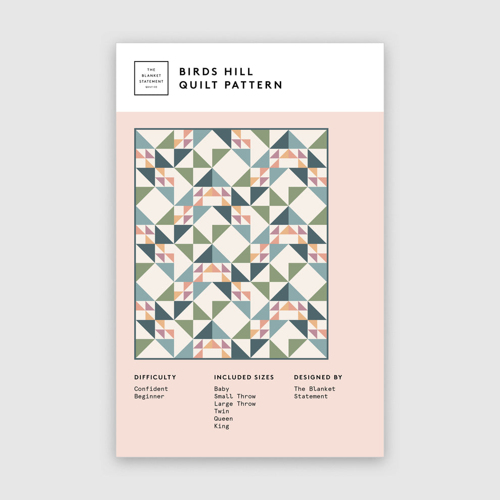 Birds Hill Quilt Paper Pattern