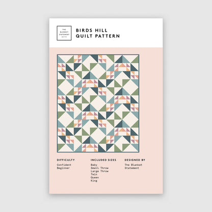 Birds Hill Quilt Paper Pattern