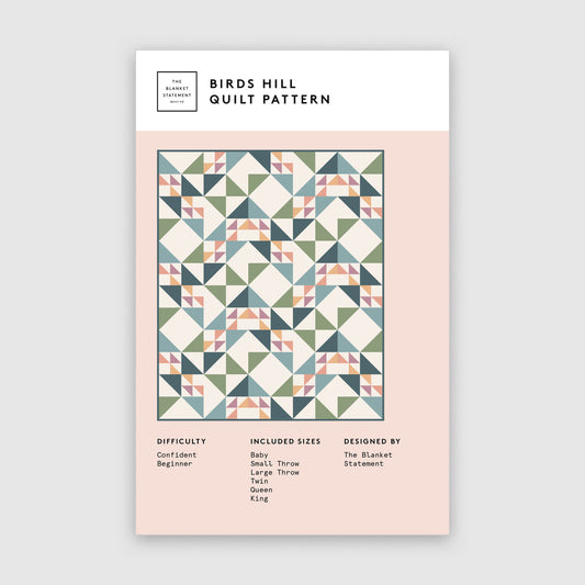 Birds Hill Quilt Paper Pattern