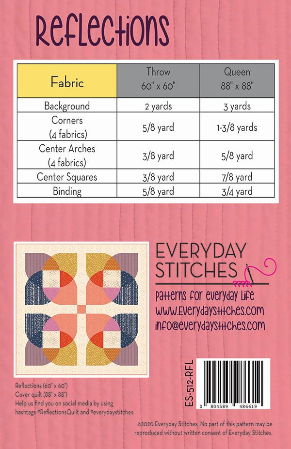 Reflections Quilt Pattern - Everyday Stitches
