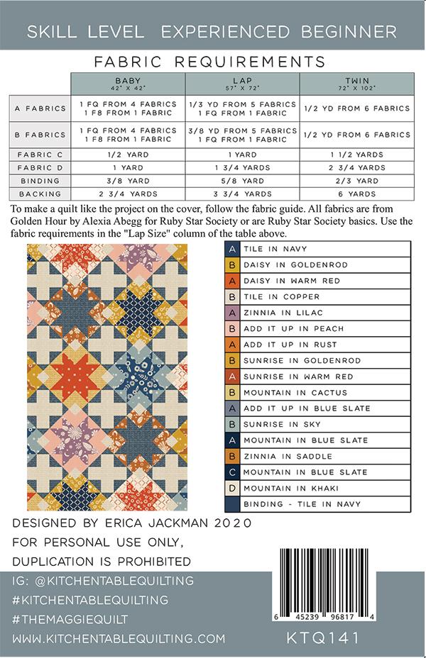 The Maggie Quilt Pattern - Kitchen Table Quilting