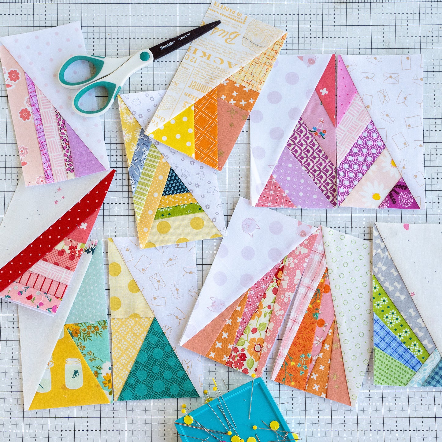 Scrappy Half-Rectangle Triangle Foundation Pad