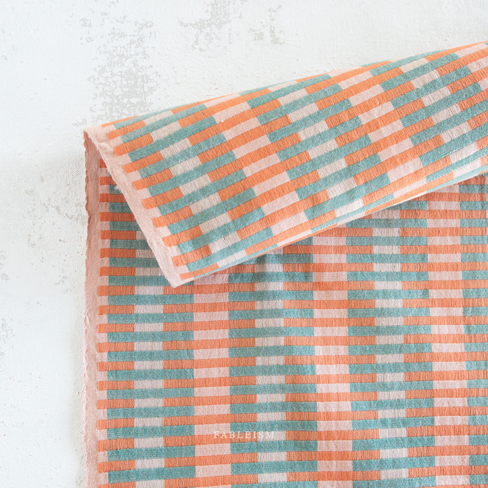 Lucky Loom – Interlock in Watermelon by Fableism | Reversible Cotton Woven