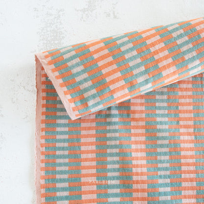 Lucky Loom – Interlock in Watermelon by Fableism | Reversible Cotton Woven