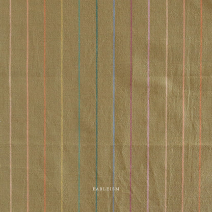 Lucky Loom – Skinny Stripe in Clover by Fableism | Reversible Cotton Woven