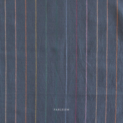 Lucky Loom – Skinny Stripe in Dark Rainbow by Fableism | Reversible Cotton Woven