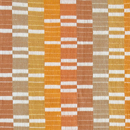 Lucky Loom – Southwest Stripe in Saddle | Fableism Yarn-Dyed Cotton