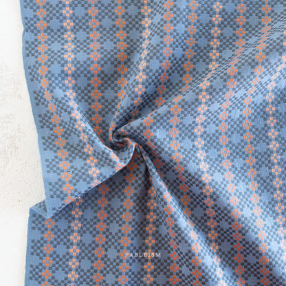 Lucky Loom – Mosaic in Blue | 100% Cotton Woven