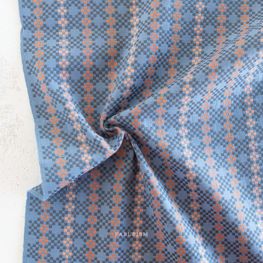 Lucky Loom – Mosaic in Blue | 100% Cotton Woven