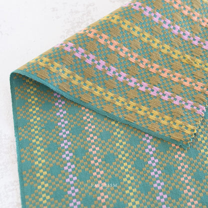 Lucky Loom – Mosaic in Melon | 100% Cotton Woven