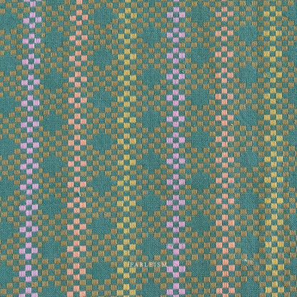 Lucky Loom – Mosaic in Melon | 100% Cotton Woven