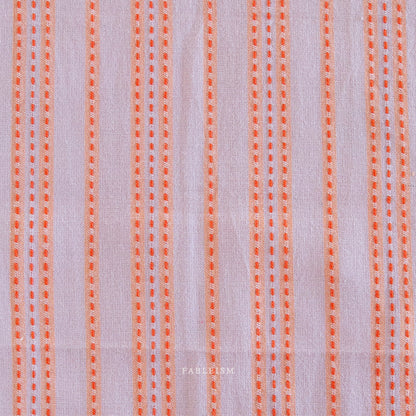 Lucky Loom – Stitch Stripe in Lavender | Reversible 100% Cotton Woven