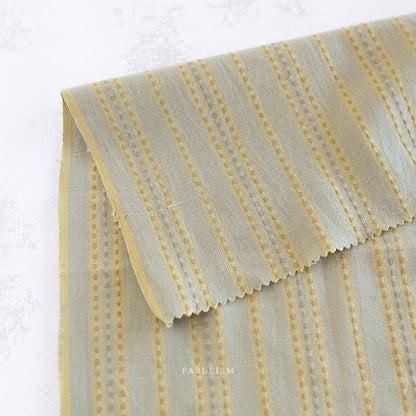 Lucky Loom – Stitch Stripe in Sage | Reversible Cotton Woven