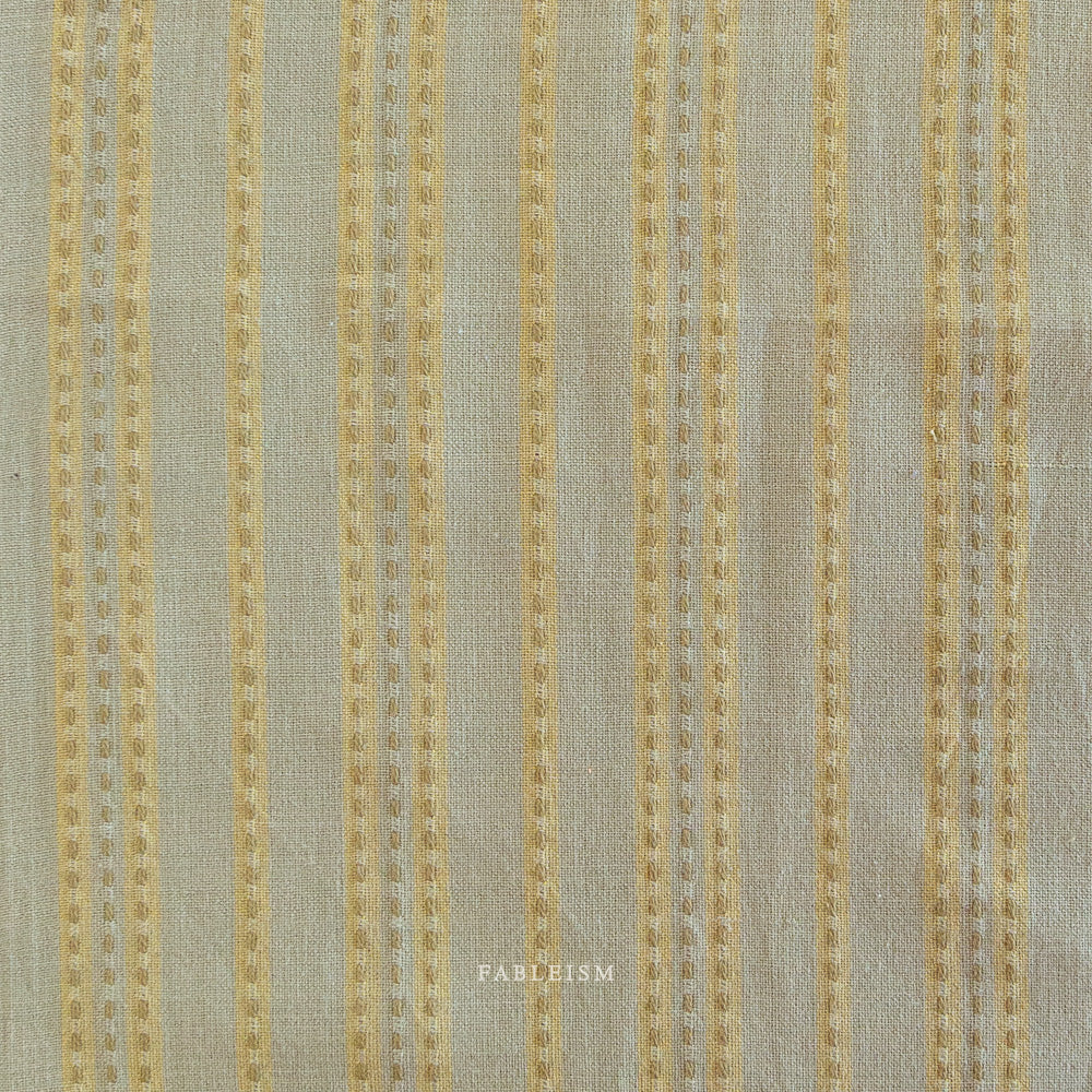 Lucky Loom – Stitch Stripe in Sage | Reversible Cotton Woven