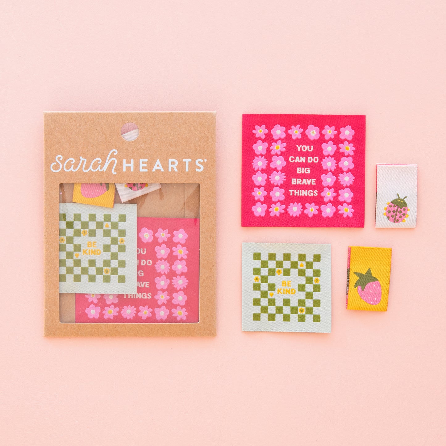 Sarah Hearts - Joyful June Multipack Woven Labels