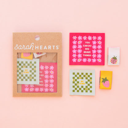 Sarah Hearts - Joyful June Multipack Woven Labels